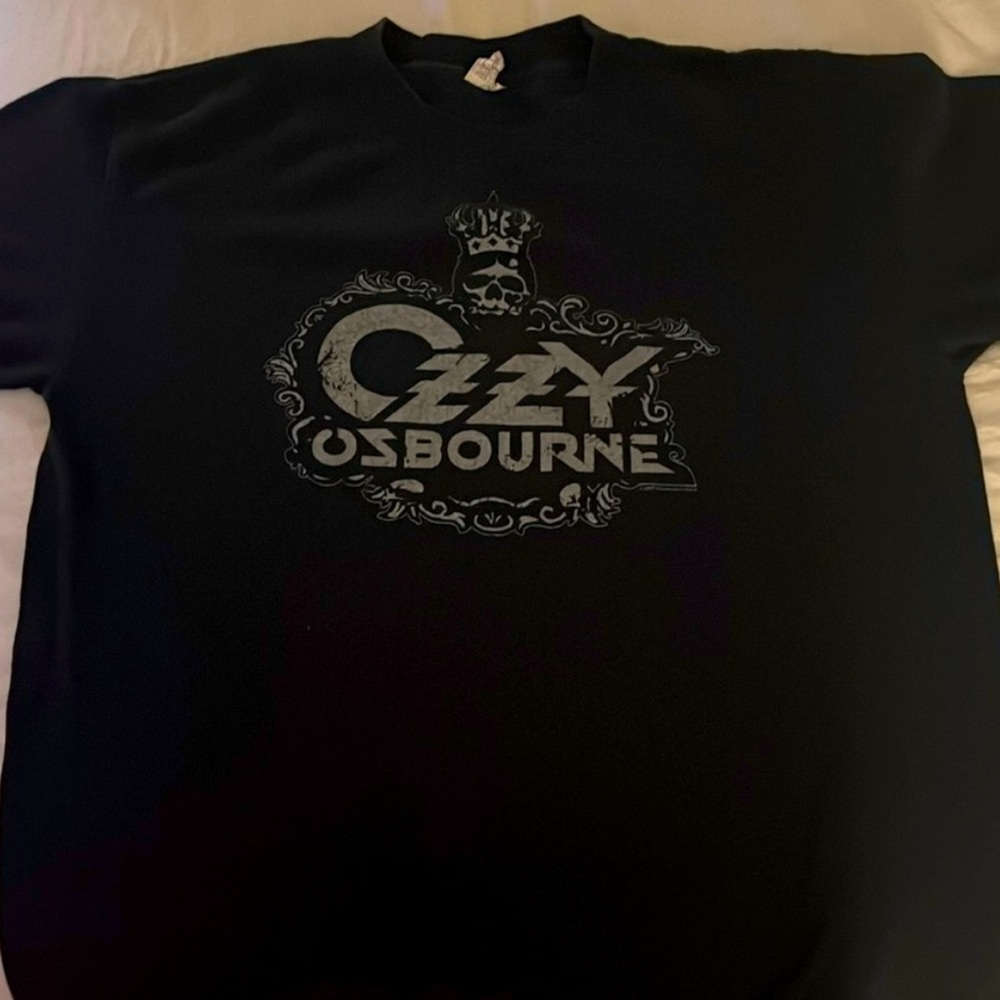 Black Ozzy Osbourne Graphic T-Shirt